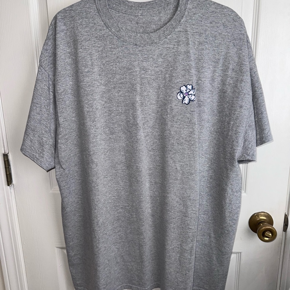Elegant Gray Floral Tee